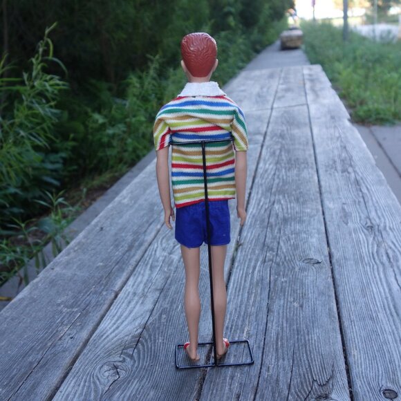 Vintage 1963 Allan HE'S KEN'S BUDDY BY MATTEL Doll with Stand STOCK NO. 1000 - Picture 9 of 16